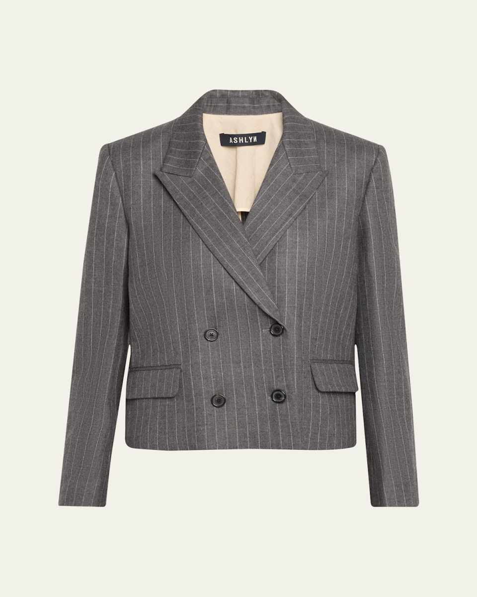 Floyd Cropped Pinstripe Jacket